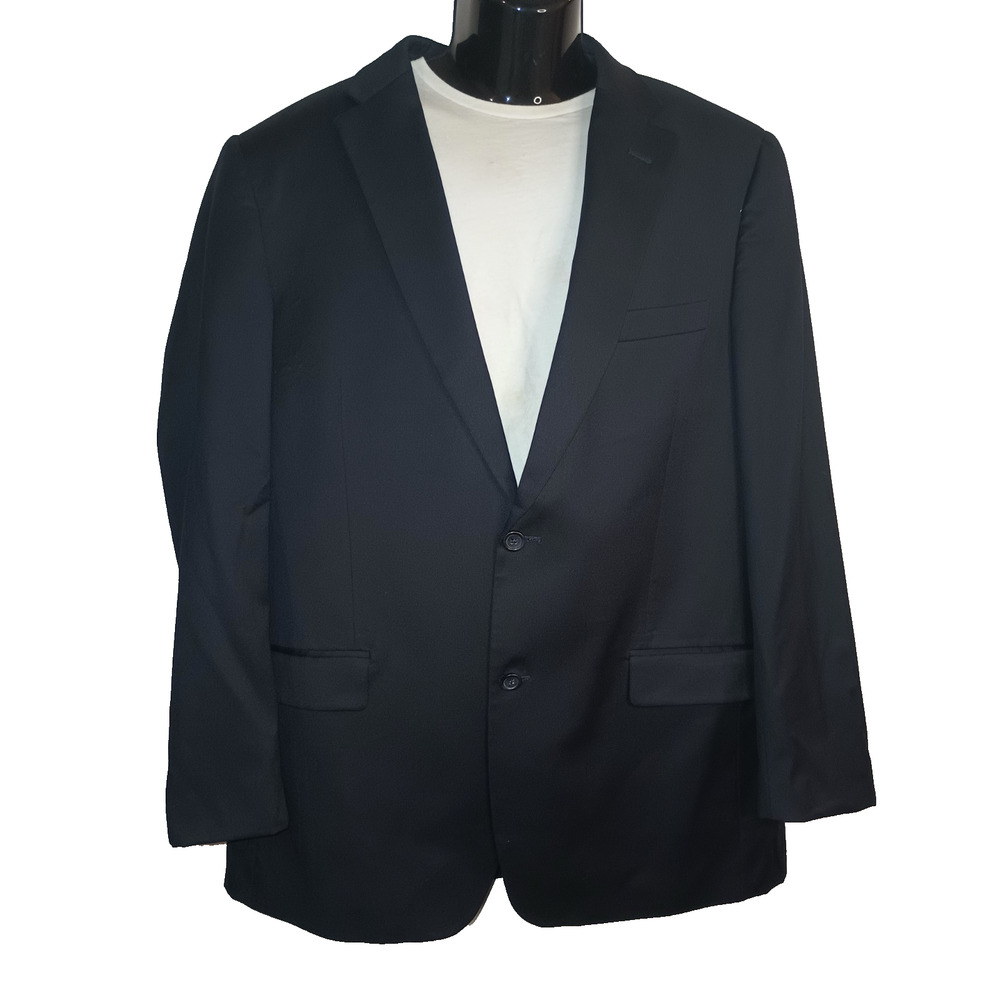 STAFFORD Men's Grey Travel Stretch Suit Jacket Blazer Size 48R M004